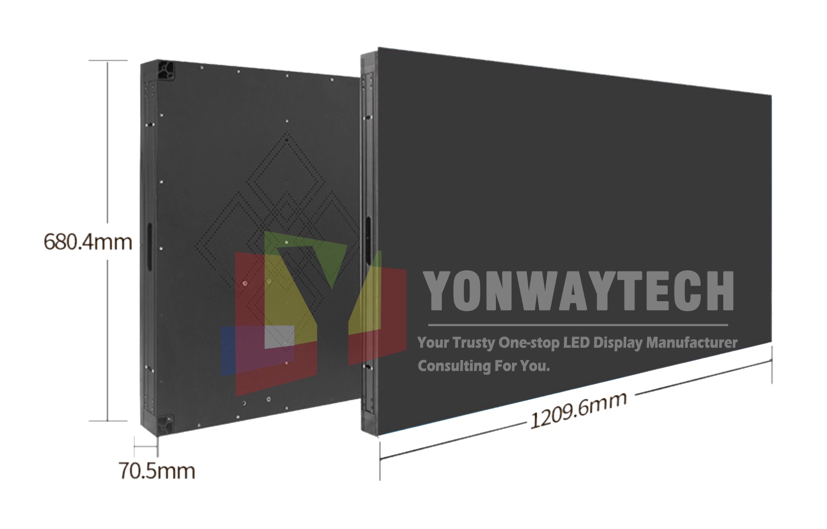 1209.6mmx680.4mmx70.5mm 55 inch led unit panel