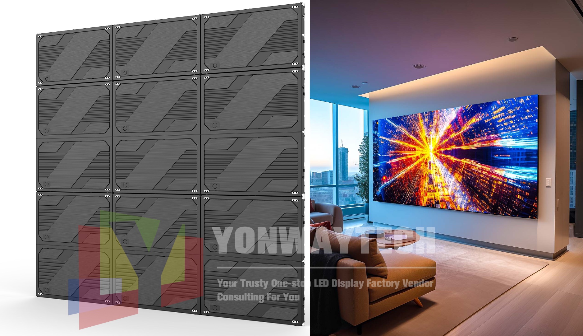 COB HD FLIP CHIP LED Videowall -Yonwaytech LED