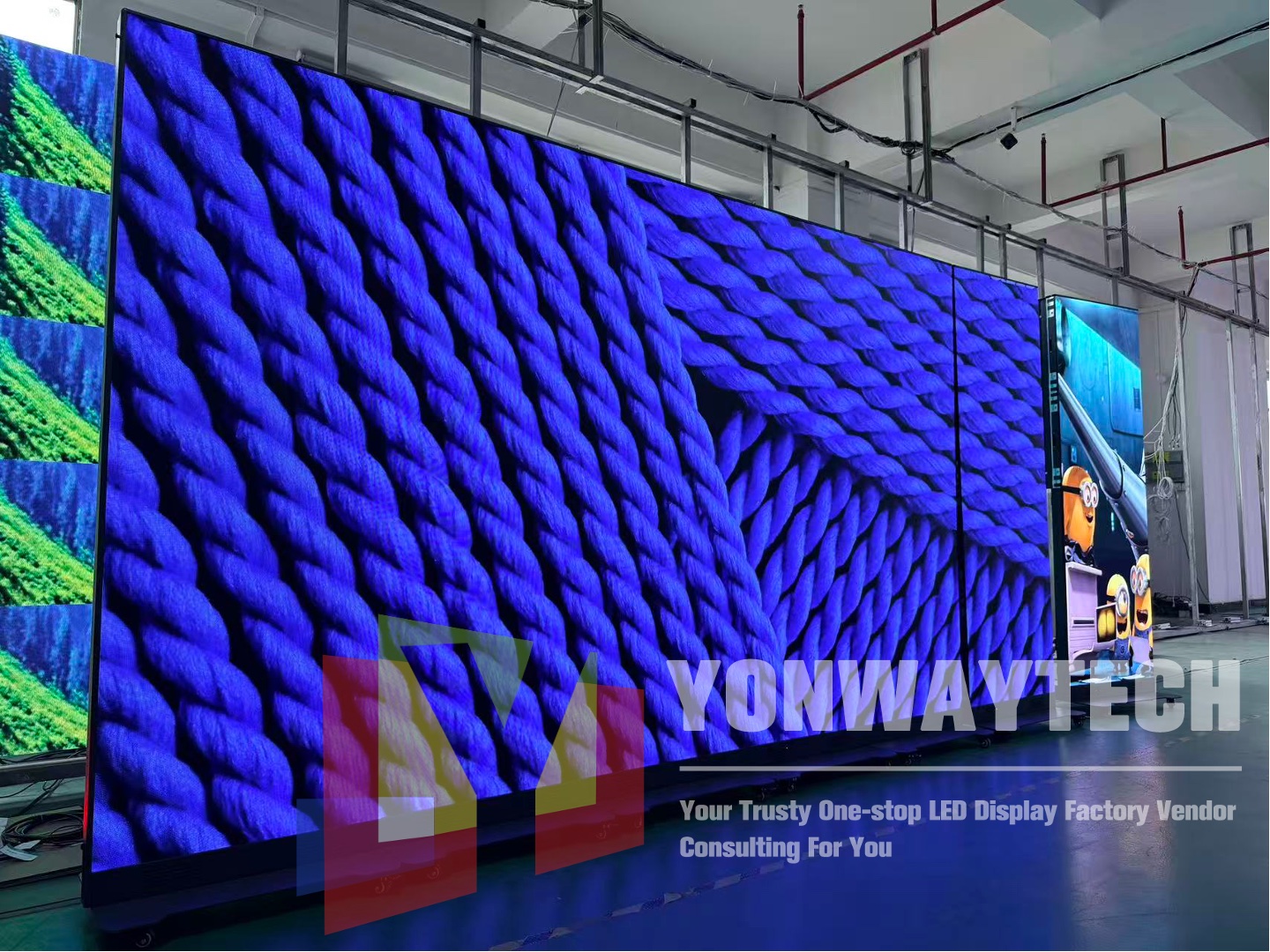 Flip-chip COB LED Poster 640x1920mm P1.25 P1.5 P1.86 BLUE COLOR