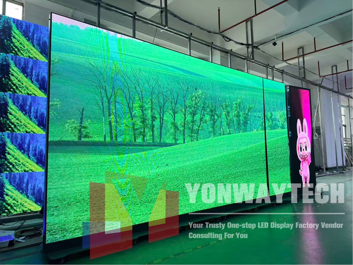 Flip-chip COB LED Poster 640x1920mm P1.25 P1.5 P1.86 GREEN COLOR