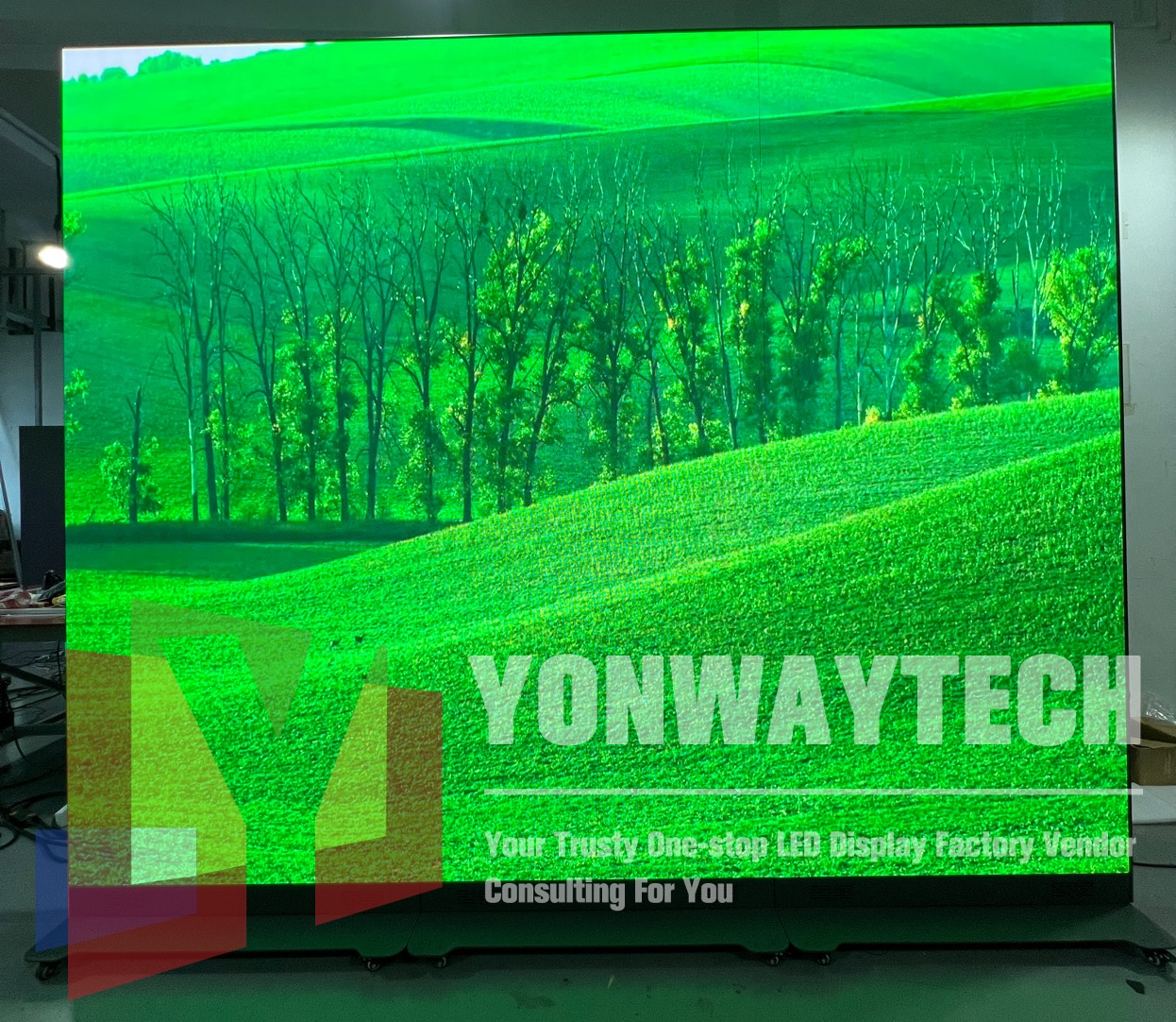 Flip-chip COB LED Poster 960x2400mm P1.25 P1.5 P1.86 GREEN COLOR