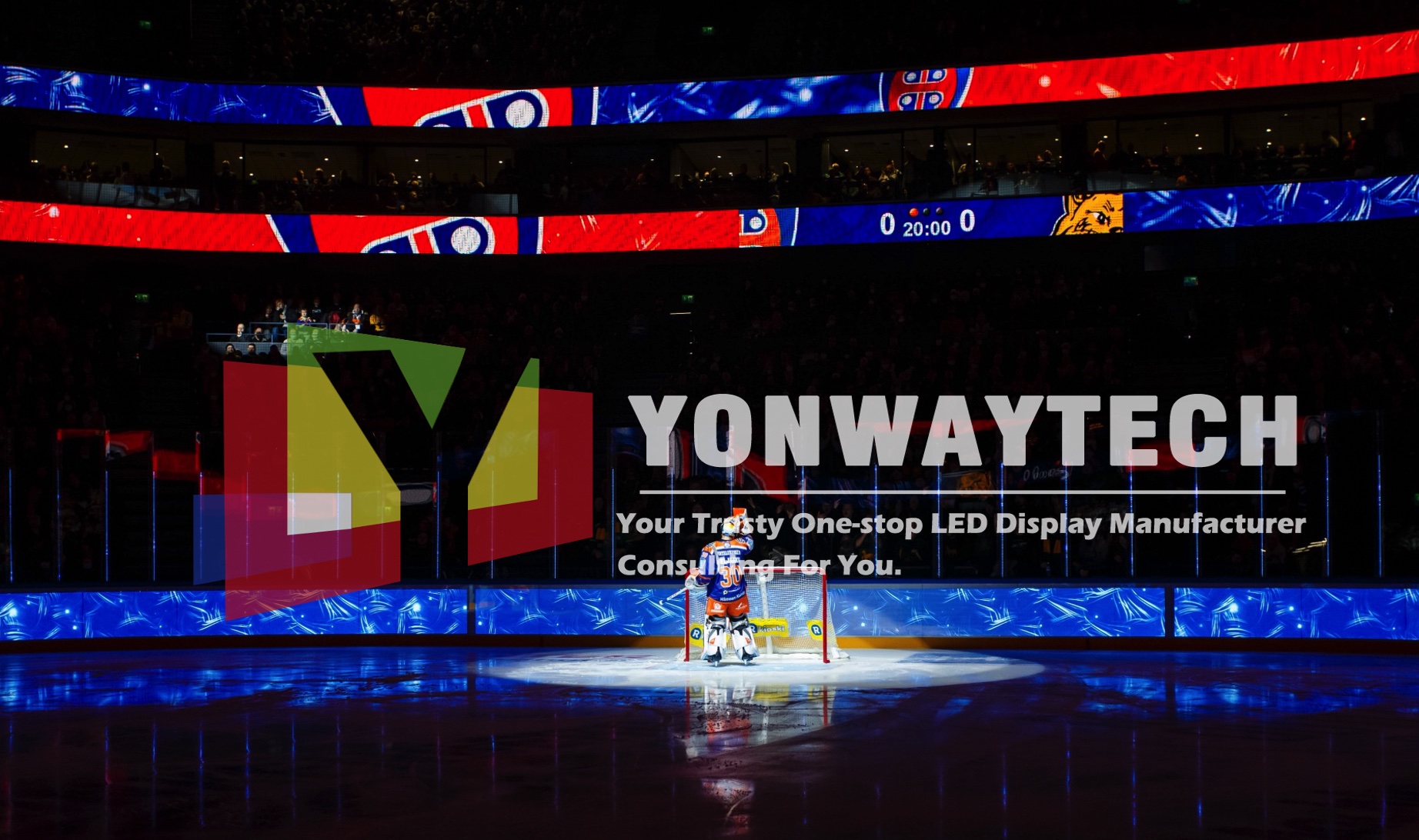 Izjemno tanek LED-zaslon P8 iz folijske folije Svetloba za stadione - Yonwaytech.com