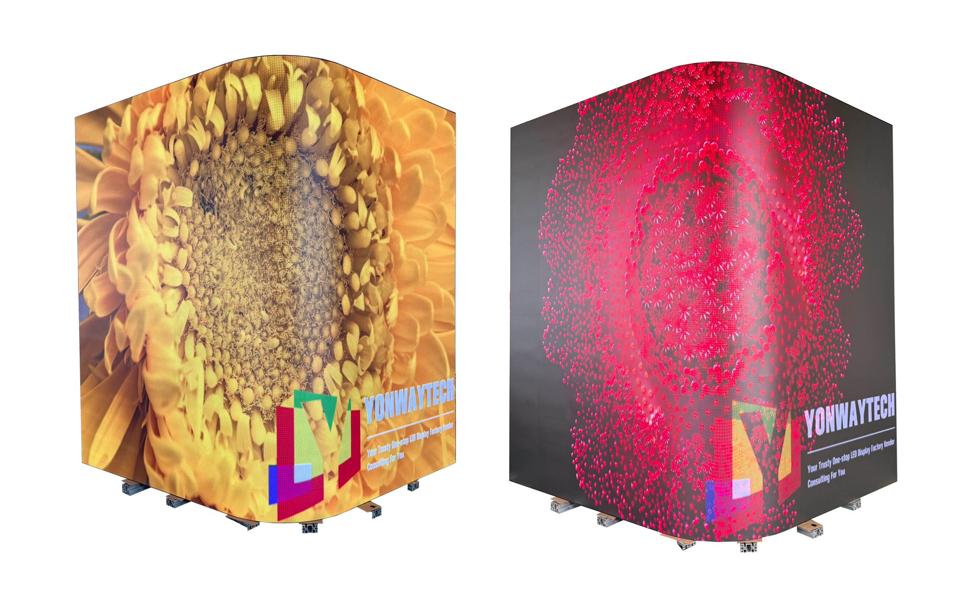 GOB P1.2 P1.5 P1.8 Flexible LED Display Module 320x160mm