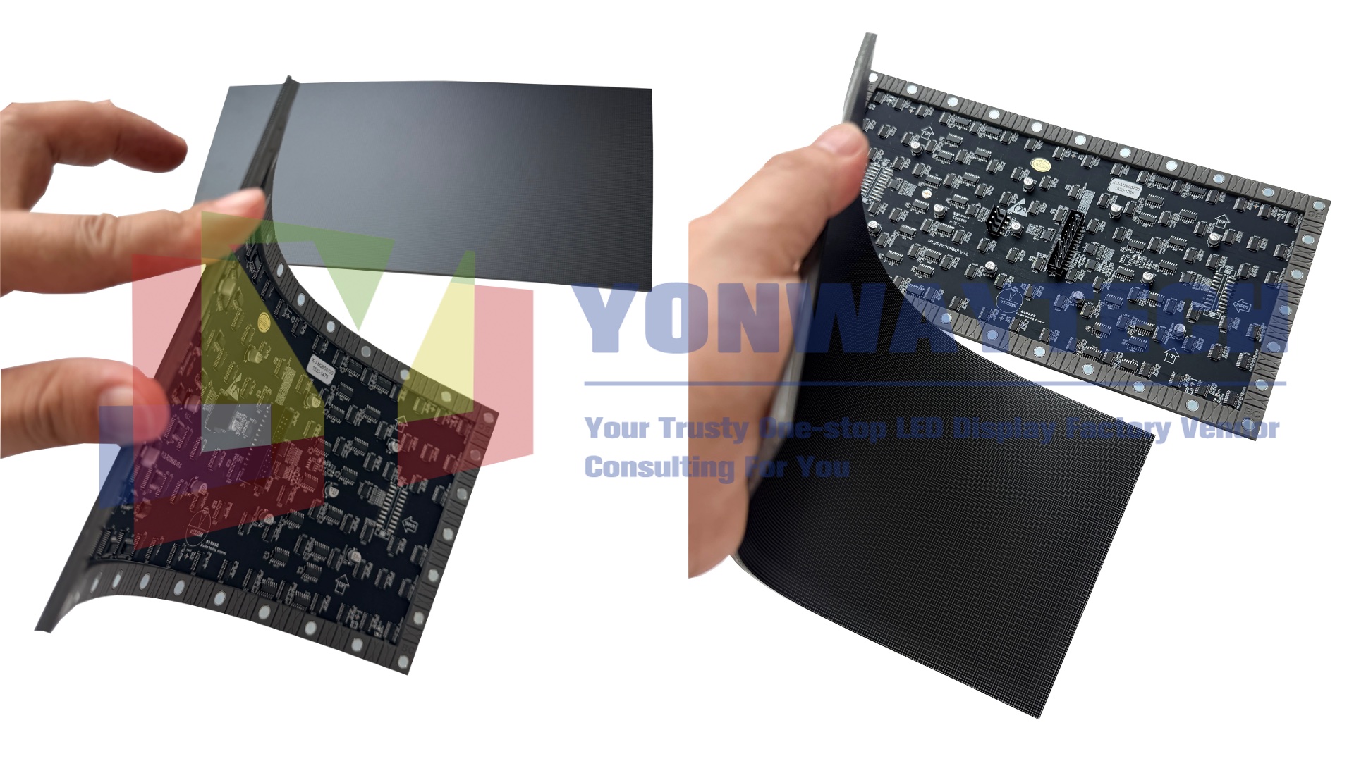 GOB P1.2 P1.5 P1.8 P2 Flexible LED Display Module 320x160mm