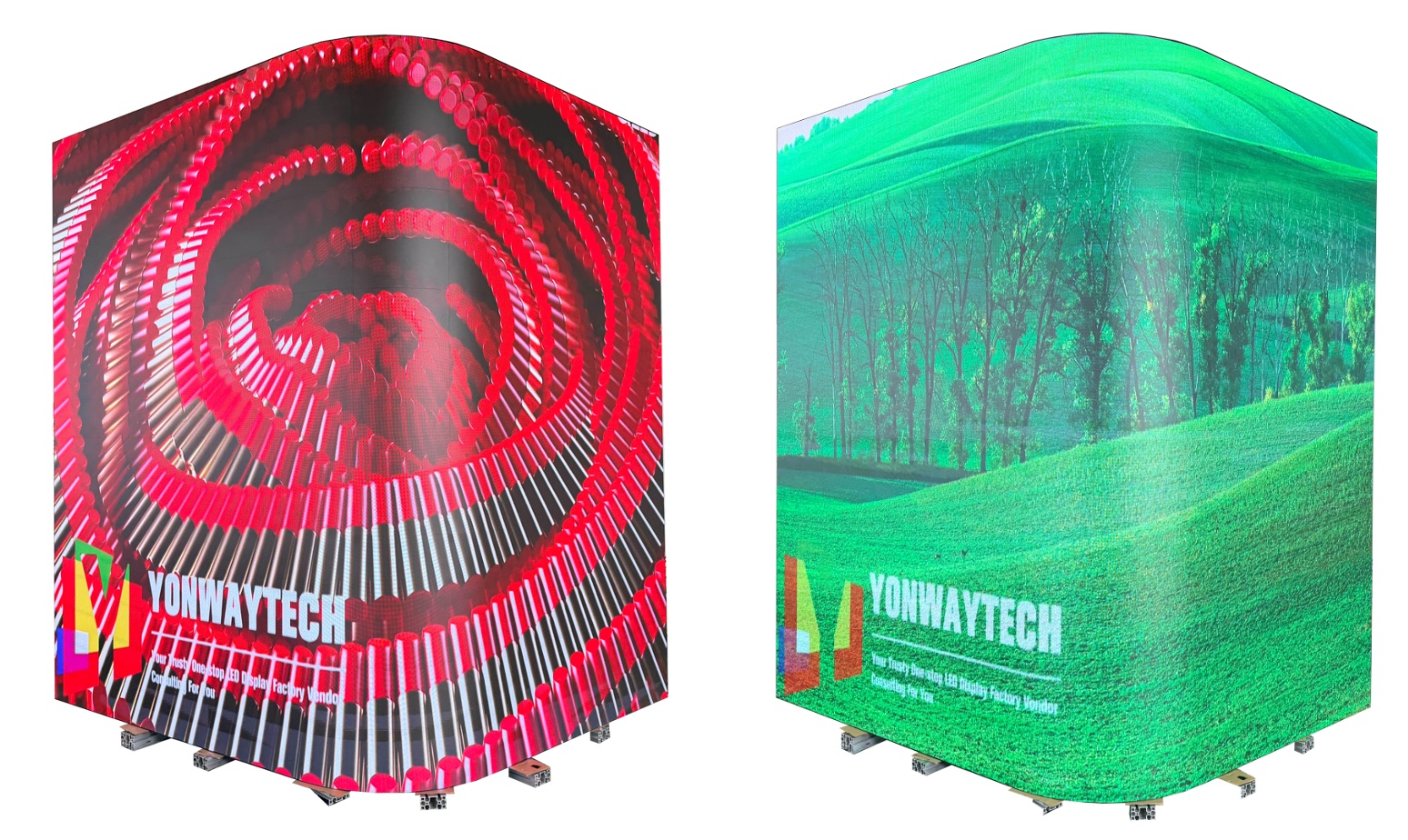 GOB P1.2 P1.5 P2 Flexible LED Display Module 320x160mm