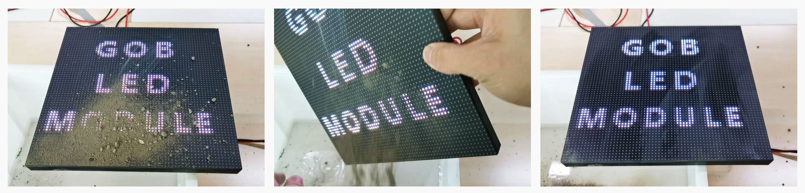 GOB tolmuvastane niiskuse LED-ekraan