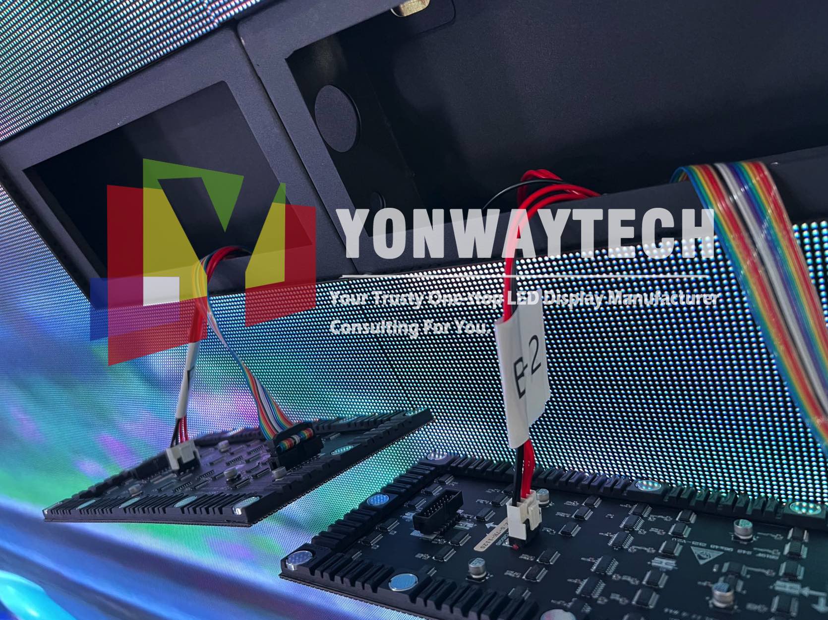 Yonwaytech LED ýokary täzelenýän ýumşak gurşunly modul displeýi