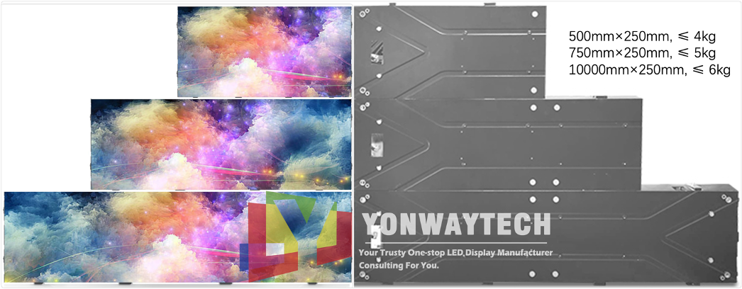 Indoor Digital Wallpaper LED Display Wall Mounted Yonwaytech