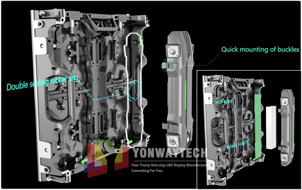 Omnipotent P1.953,P2.604,P2.976,P3.91,P4.81 concert church stage rental led cabinet