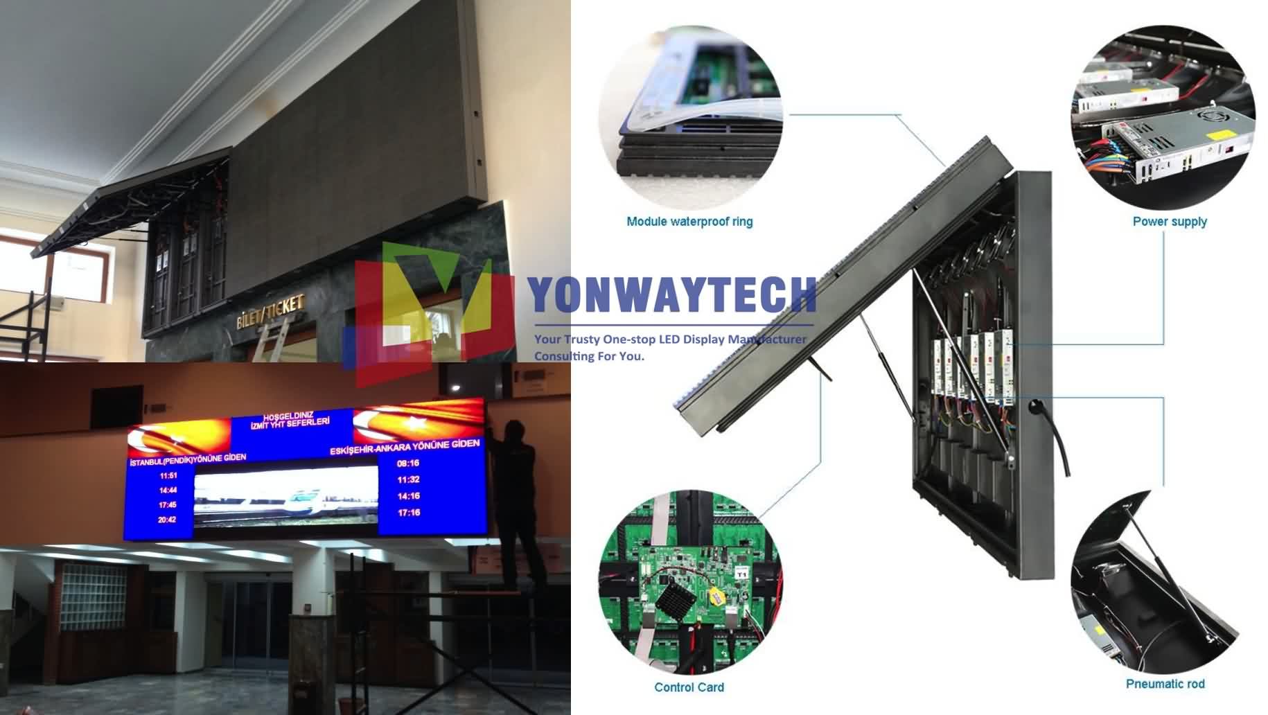 Outdoor Front Open LED Screen,Advertising Digital LED Billboard (5)