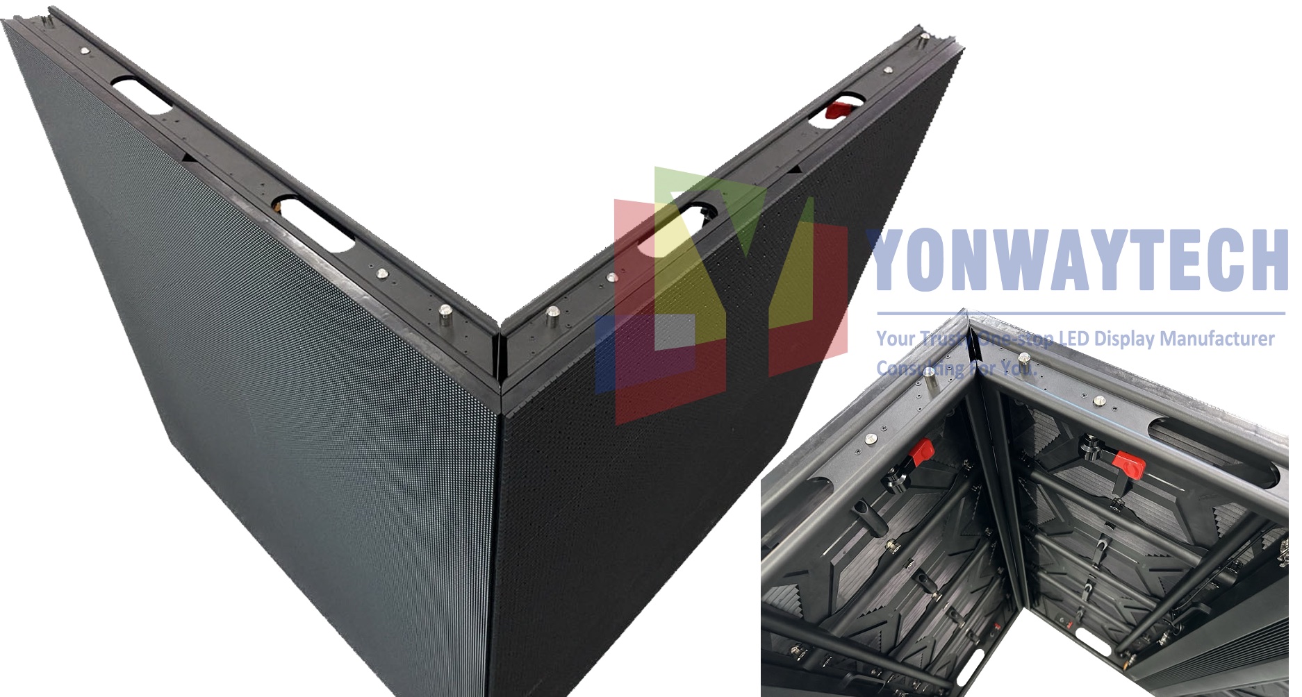 Outdoor Right Corner LED Display P10.4 Dual Service