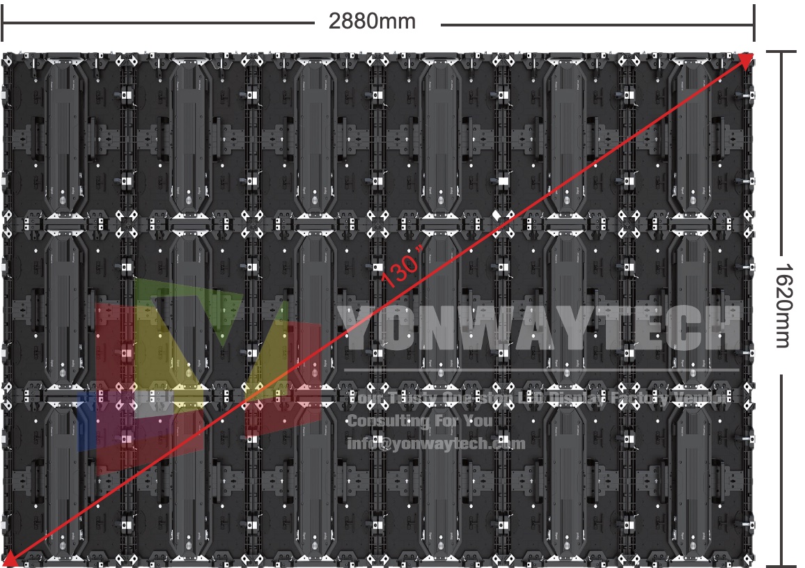 A melhor prova exterior REAL 16-9 da exposição de diodo emissor de luz IP65 do passo P1.25 P1.5 P1.875 do pixel