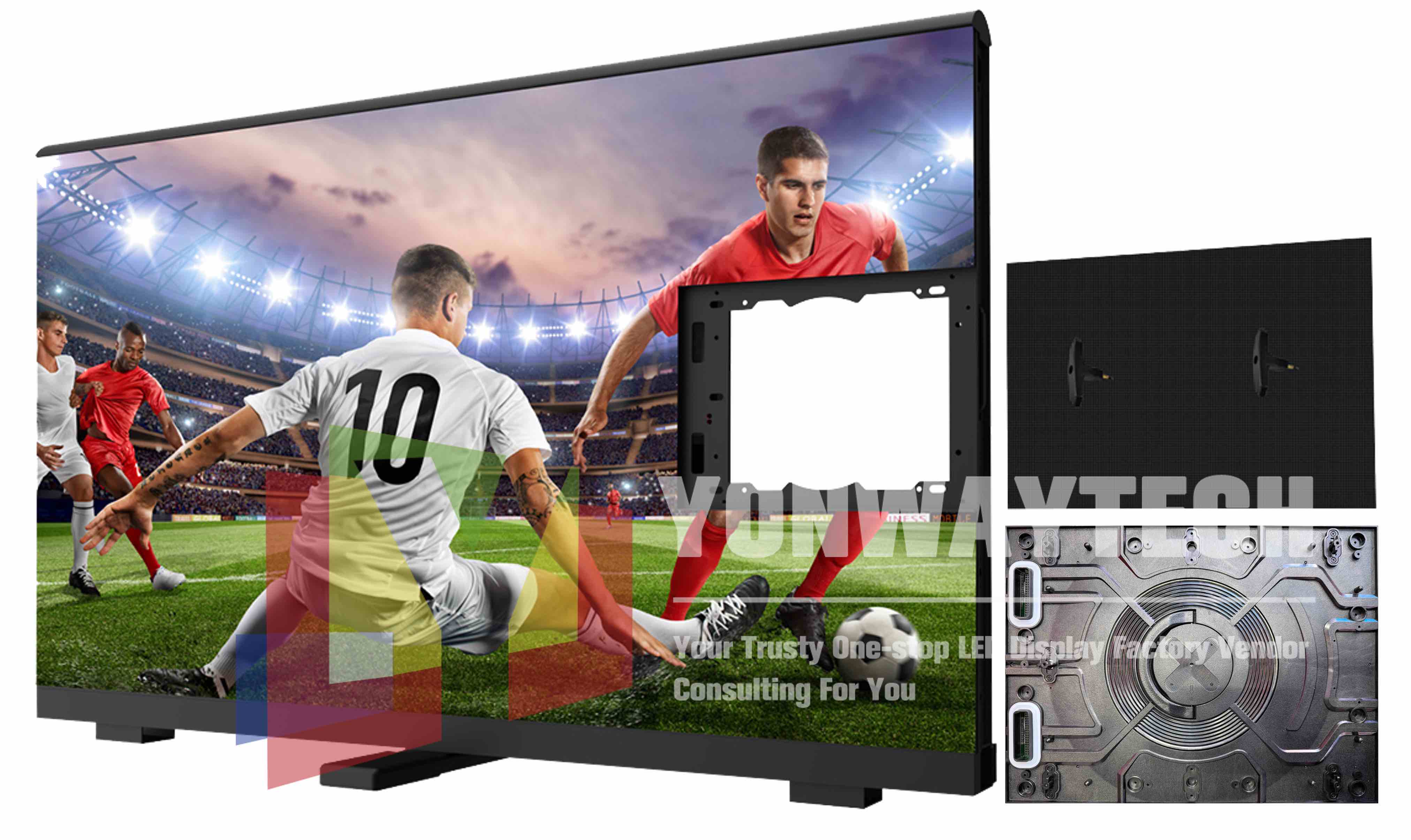Sport led display 1600x900mm P5 P6.25 P8 P10 Stadium Perimeter LED Screen Factory Wholesale Prices1