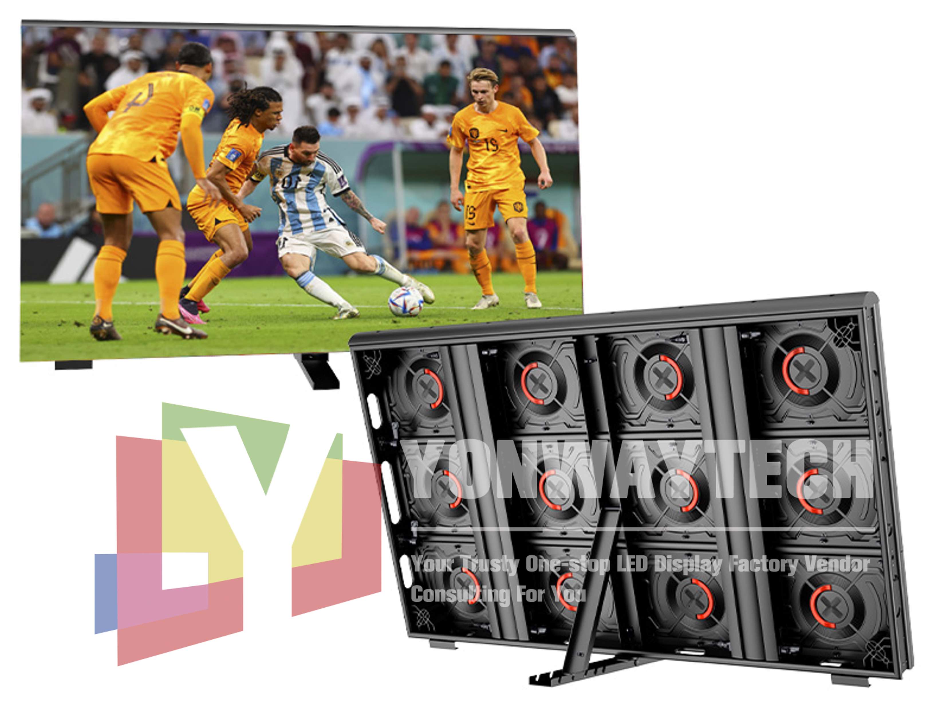 Sport led display 1600x900mm P5 P6.25 P8 P10 Stadium Perimeter LED Screen Factory Wholesale Prices3