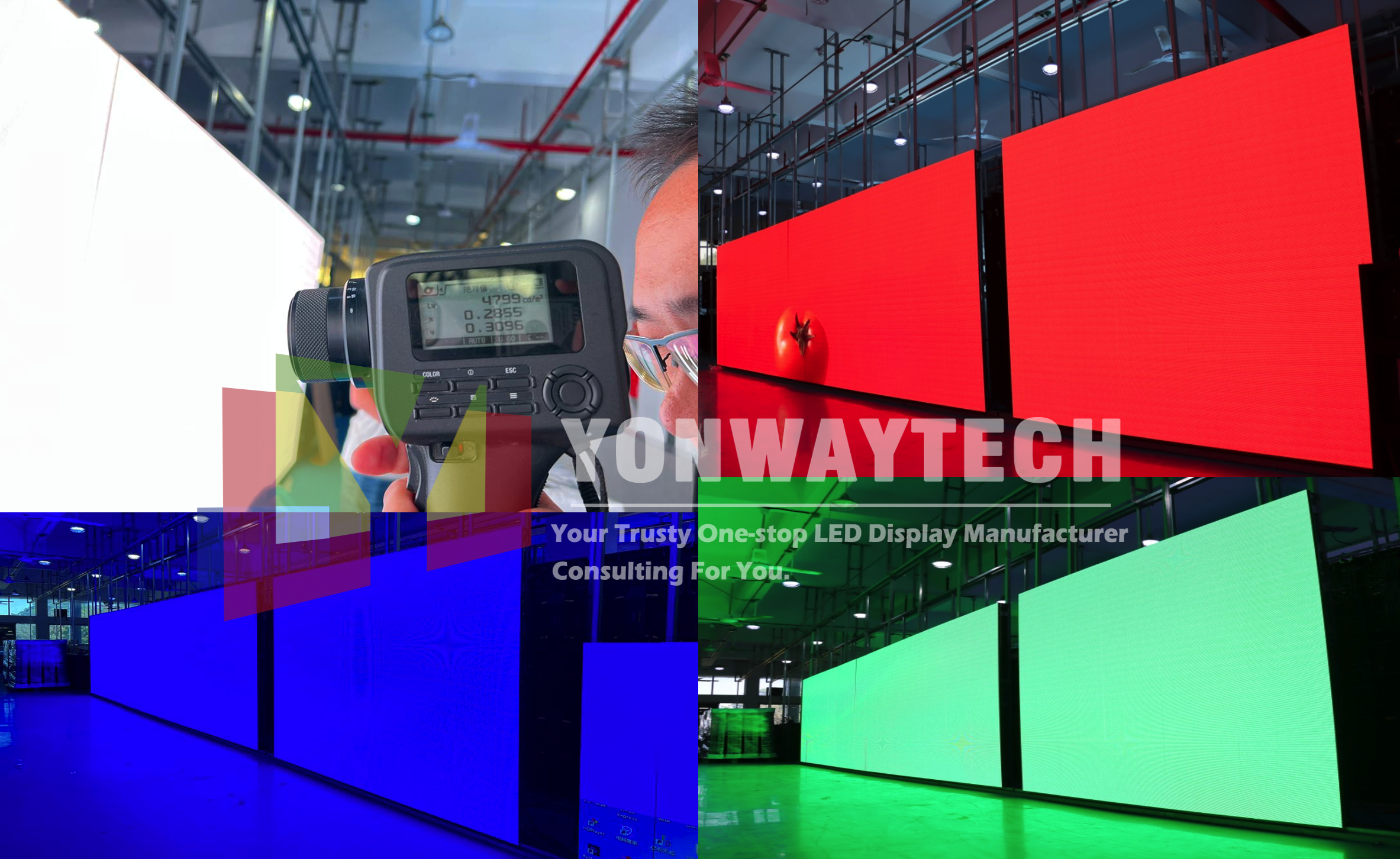 اسٽيج ڪرائي تي ڏيڻ LED ڊسپلي چرچ ڪنسرٽ ايونٽ LED اسڪرين P3.91 فئڪٽري Yonwaytech Shenzhen