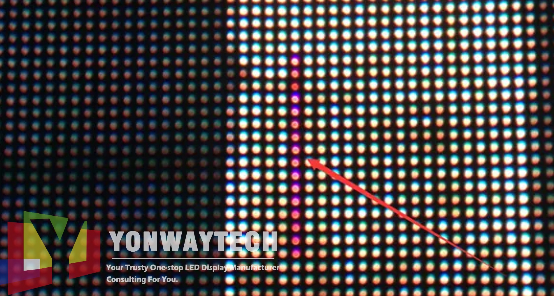 Yonwaytech Nano-coated P2.5 led โมดูล display