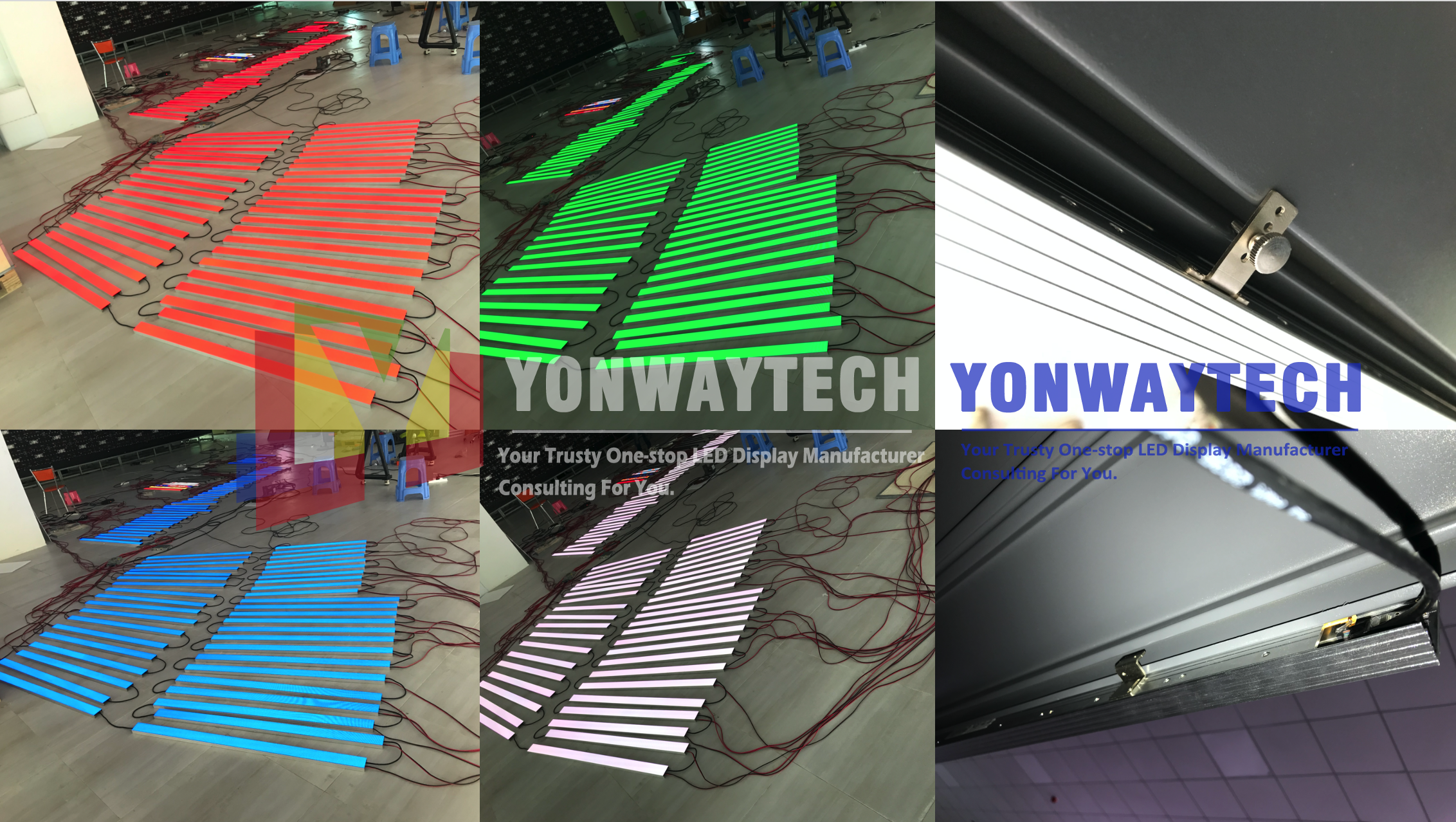 Yonwaytech P1.56 nutika riiuliga LED-ekraaniga hinnasildiriba