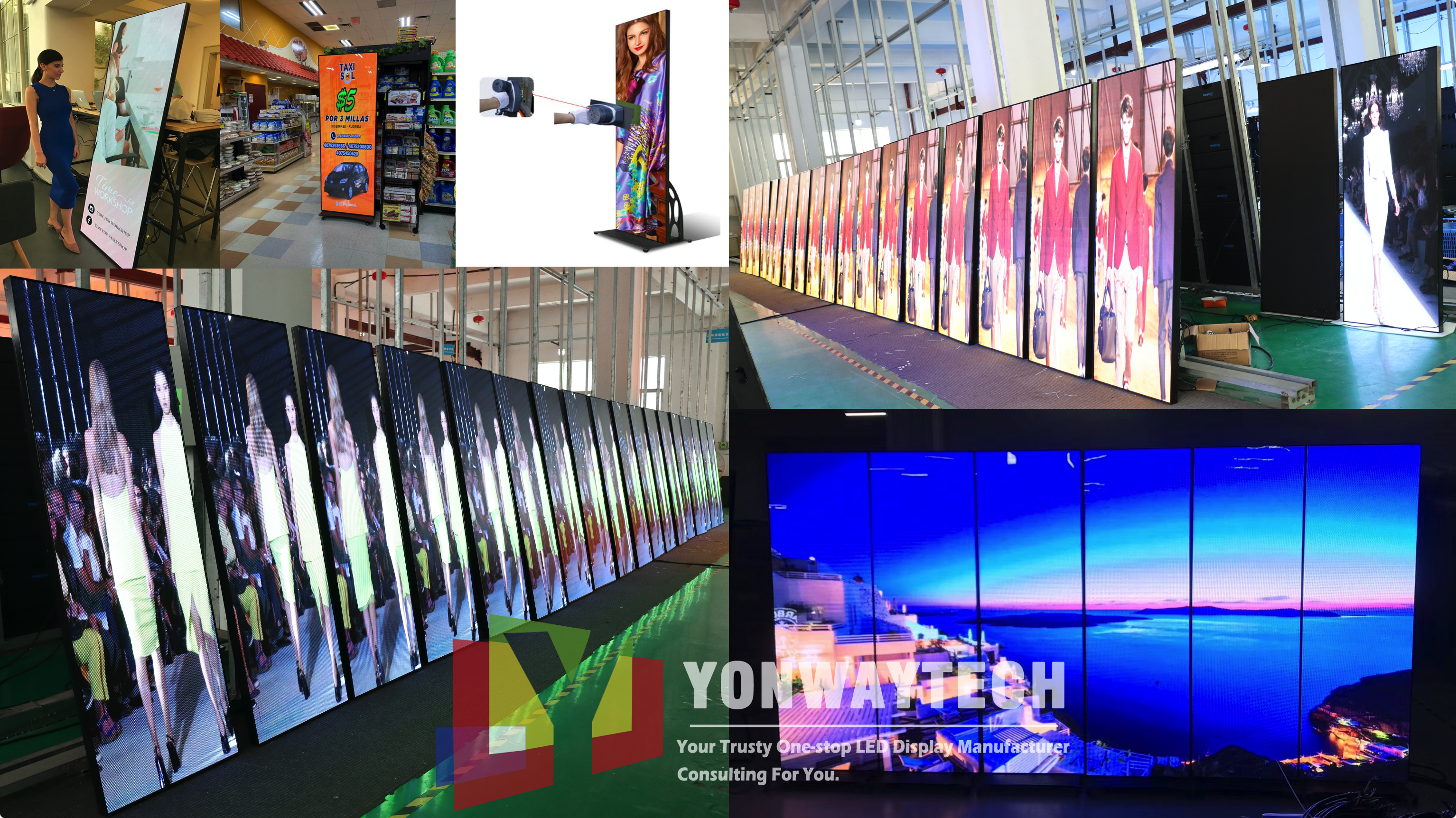 Yonwaytech Plug&playing led poster p2.5 led display