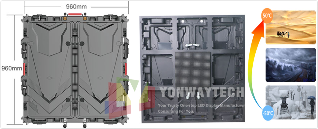 Display led P8 de economia de energia Yonwaytech