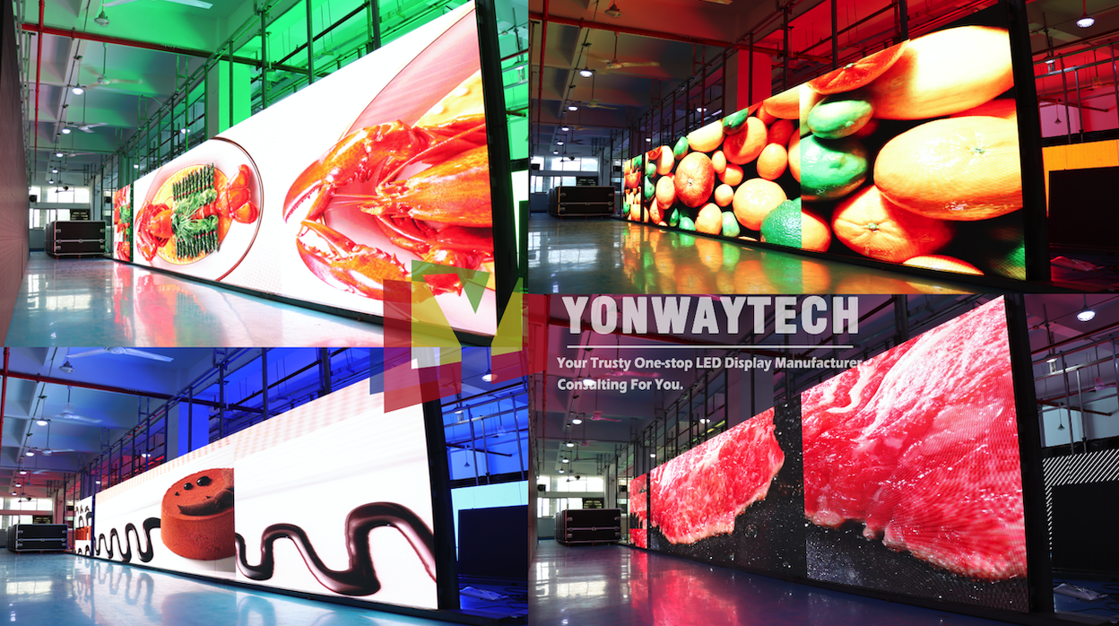 Yonwaytech outdoor p3.91 p4.81 affittu di scena led display