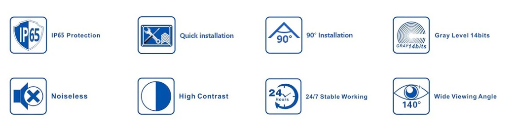 Yonwaytech p2.976 p3.91 rechterhoek led-displayfuncties