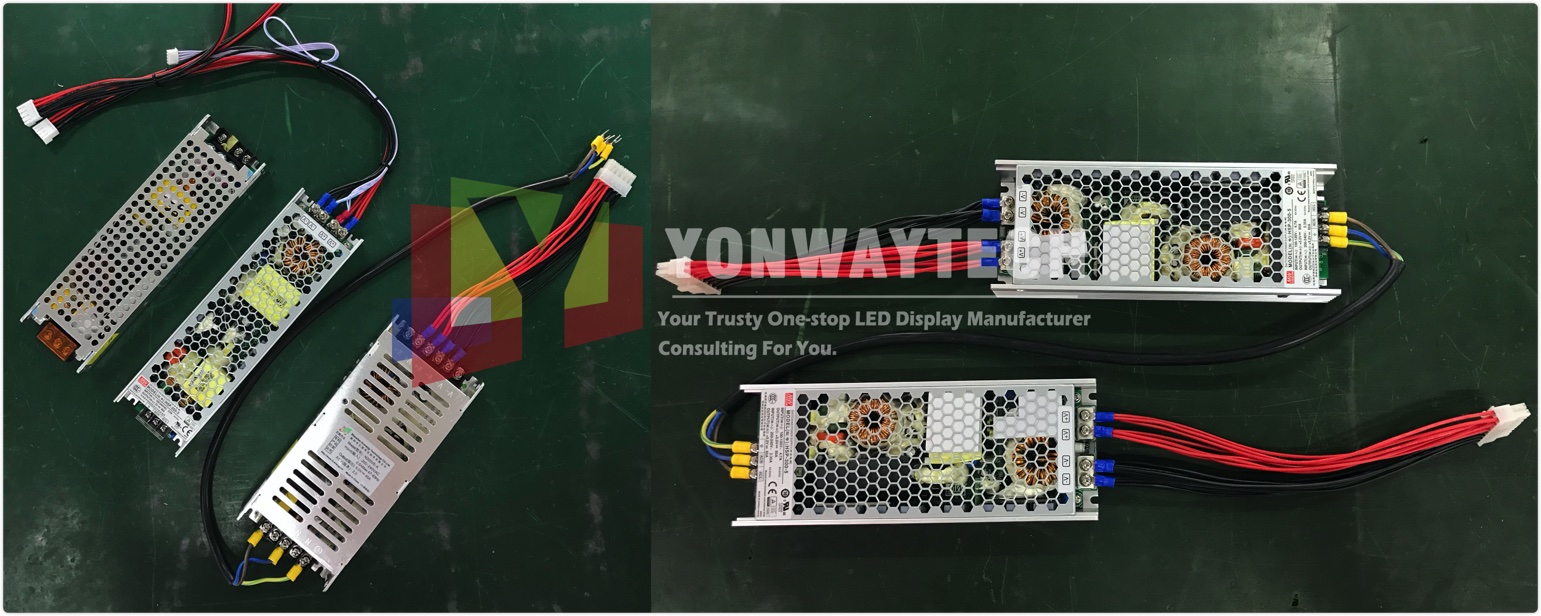 meanwell barošanas avots Yonwaytech LED displeju rūpnīca Shenzhen Ķīna