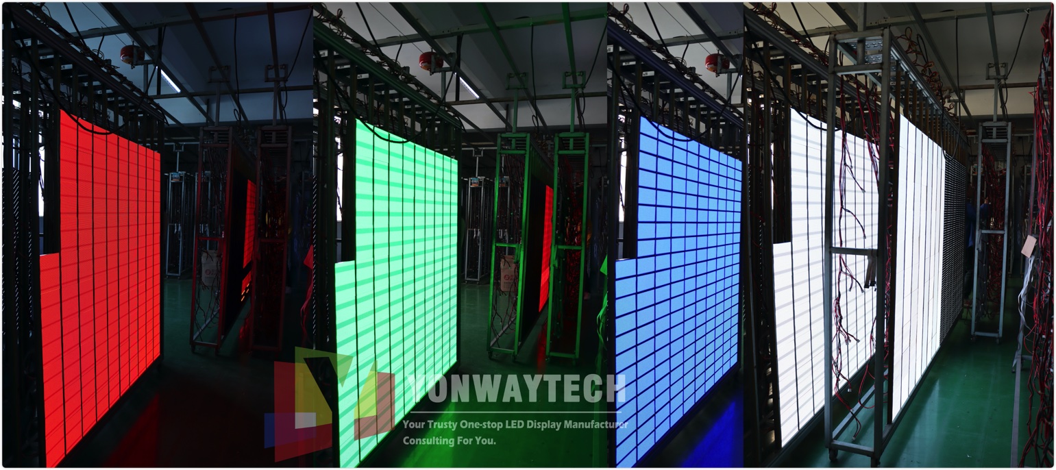 p2,5mm vnitřní LED panel panel displeje RGB stárnutí